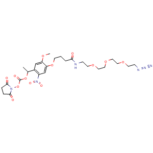 Chemical structure of PC Azido-PEG3-NHS carbonate ester , CAS 1802907-96-5, AChemBlock AD286667