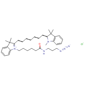 Chemical structure of Cyanine7 azide , AChemBlock AD286674