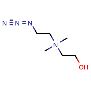 Chemical structure of Azido-choline , CAS 1239916-55-2, AChemBlock AD286680