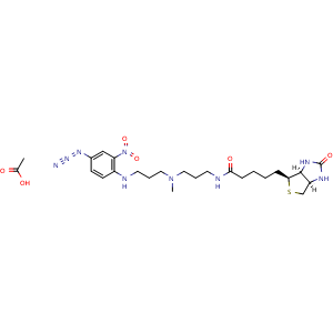 Chemical structure of Photobiotin acetate salt , CAS 96087-38-6, AChemBlock AD286682