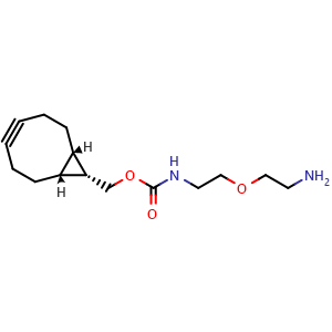 Chemical structure of endo-BCN-PEG15-amine , AChemBlock AD286694