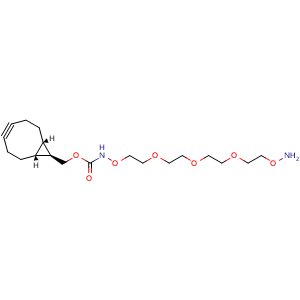 Chemical structure of exo BCN-PEG4-O-amine , CAS 1379799-42-4, AChemBlock AD286697
