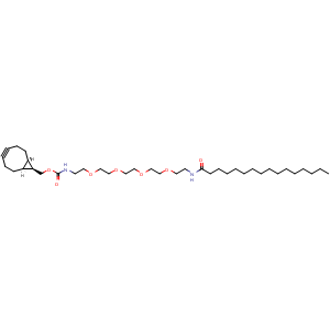 Chemical structure of endo-BCN-PEG4-palmitic , AChemBlock AD286703