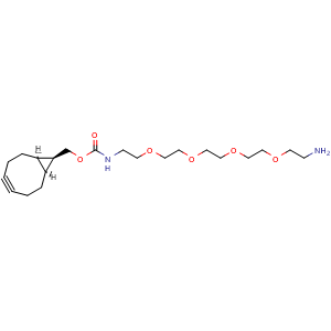 Chemical structure of endo-BCN-PEG4-amine , AChemBlock AD286706