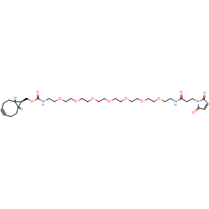 Chemical structure of exo-BCN-PEG7-NHCO-maleimide , CAS 2143965-47-1, AChemBlock AD286716