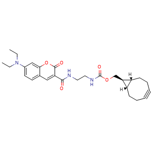 Chemical structure of Coumarin-C2-exo BCN , CAS 2488174-17-8, AChemBlock AD286723