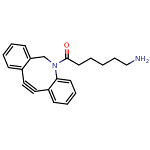 Chemical structure of DBCO-C6-amine , CAS 1255942-05-2, AChemBlock AD286736