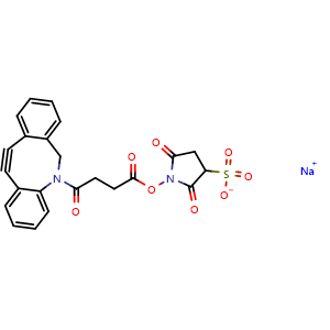 Chemical structure of Sulfo-DBCO-NHS ester , AChemBlock AD286738