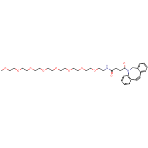 Chemical structure of m-PEG8-DBCO , AChemBlock AD286742