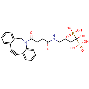 Chemical structure of Alendronate(ALD)-DBCO , CAS 2304371-53-5, AChemBlock AD286744