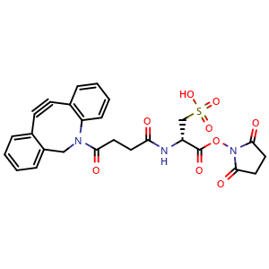 Chemical structure of Sulpho-DBCO-NHS ester , AChemBlock AD286750