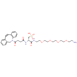 Chemical structure of Sulfho-DBCO-PEG4-amine , AChemBlock AD286751