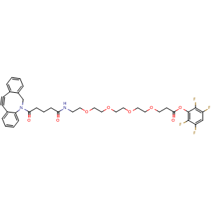 Chemical structure of DBCO-PEG4-TFP ester , CAS 2247993-79-7, AChemBlock AD286756