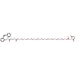 Chemical structure of DBCO-PEG9-OCH2-NHS ester , AChemBlock AD286767