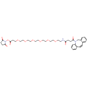 Chemical structure of DBCO-PEG6-NHS ester , AChemBlock AD286781