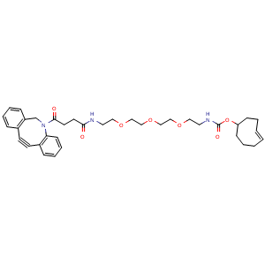 Chemical structure of (4E)-TCO-PEG3-DBCO , AChemBlock AD286793