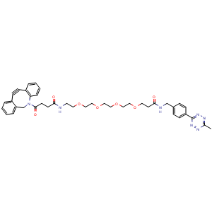 Chemical structure of DBCO-PEG4-Me-Tetrazine , AChemBlock AD286795