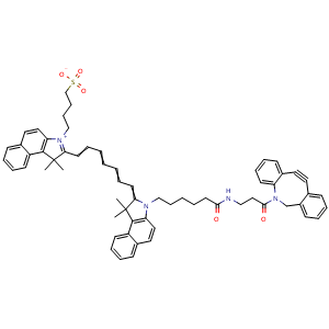 Chemical structure of ICG-DBCO , CAS 3024705-52-7, AChemBlock AD286798