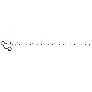 Chemical structure of DBCO-PEG12-acid , CAS 2754384-72-8, AChemBlock AD286799