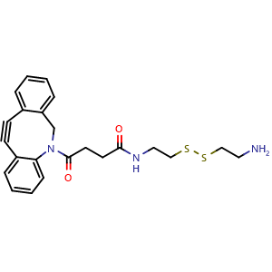 Chemical structure of DBCO-SS-amine , CAS 2742923-58-4, AChemBlock AD286800
