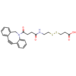 Chemical structure of DBCO-SS-COOH , CAS 2576471-49-1, AChemBlock AD286801