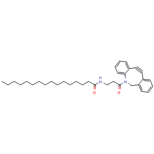 Chemical structure of DBCO-Palmitic , CAS 2247286-94-6, AChemBlock AD286803