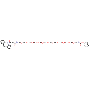Chemical structure of (4E)-TCO-PEG11-DBCO , AChemBlock AD286815