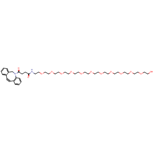 Chemical structure of DBCO-PEG11-OH , AChemBlock AD286818