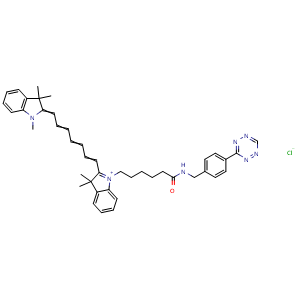 Chemical structure of Cyanine7 tetrazine , AChemBlock AD286846
