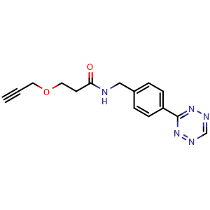 Chemical structure of Tetrazine-PEG1-alkyne , AChemBlock AD286855