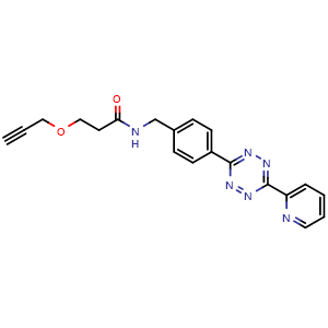 Chemical structure of Py-Tetrazine-PEG1-alkyne , AChemBlock AD286856
