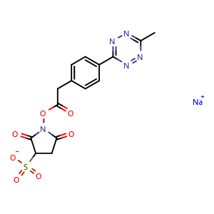 Chemical structure of Methyltetrazine-Sulfo-NHS ester , CAS 1821017-46-2, AChemBlock AD286864