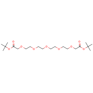 Chemical structure of CH2COOtBu-PEG5-CH2COOtBu , CAS 211746-78-0, AChemBlock AD286876