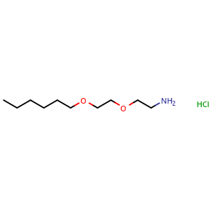 Chemical structure of Amino-PEG2-C6 (HCl salt) , CAS 2097783-74-7, AChemBlock AD286884