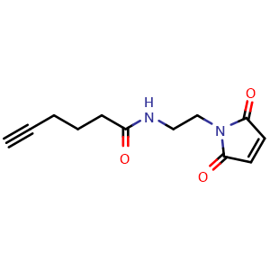Chemical structure of Alkyne maleimide , CAS 2785323-77-3, AChemBlock AD286937