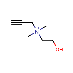 Chemical structure of Alkyne-choline , CAS 685082-61-5, AChemBlock AD286942