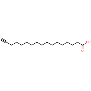 Chemical structure of 16-Heptadecynoic acid , CAS 93813-16-2, AChemBlock AD286944