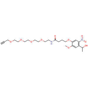 Chemical structure of PC Alkyne-PEG4-OH , CAS 2055736-24-6, AChemBlock AD286946