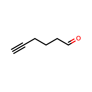 Chemical structure of 5-Hexynal , CAS 29329-03-1, AChemBlock AD286953