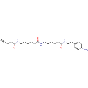 Chemical structure of Alkyne-LC-LC-aniline , AChemBlock AD286954