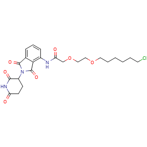Chemical structure of Pomalidomide-2-2-6-Cl , CAS 1835705-71-9, AChemBlock AD286961