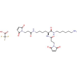 Chemical structure of Bis-maleimides-amine trifluoroacetate , CAS 252335-97-0, AChemBlock AD286984
