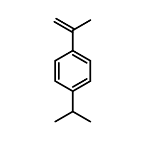 Chemical structure of p-Isopropyl-alpha-methylstyrene , CAS 2388-01-4, AChemBlock AD286996