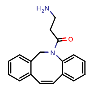 Chemical structure of (Z)-3-Amino-1-(dibenzo[b,f]azocin-5(6H)-yl)propan-1-one , AChemBlock AD287009