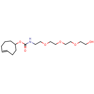 Chemical structure of TCO-PEG3-alcohol , CAS 1955497-82-1, AChemBlock AD287033