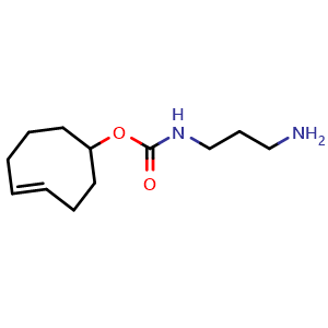 Chemical structure of (4E)-TCO-amine , CAS 1799962-26-7, AChemBlock AD287042