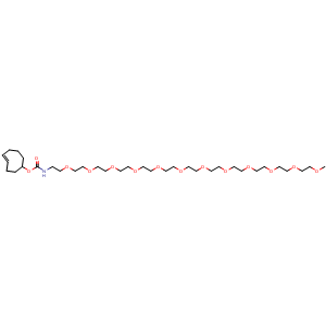 Chemical structure of mPEG12-(4E)-TCO , AChemBlock AD287051