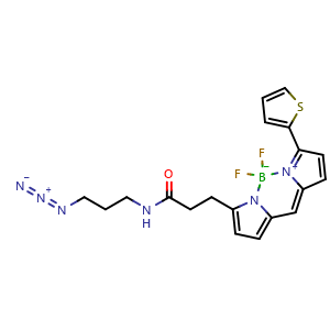 Chemical structure of BDP 558/568 azide , AChemBlock AD287061