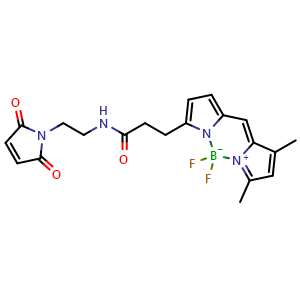 Chemical structure of BDP FL maleimide , CAS 773859-49-7, AChemBlock AD287063