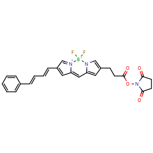 Chemical structure of BDP 581/591 NHS ester , CAS 654651-21-5, AChemBlock AD287077